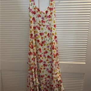 Yumi Kim Pink and Red Sleeveless Sundress Maxi